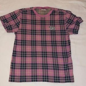 TEDDY FRESH PLAID JACQUARD TEE - lilac medium